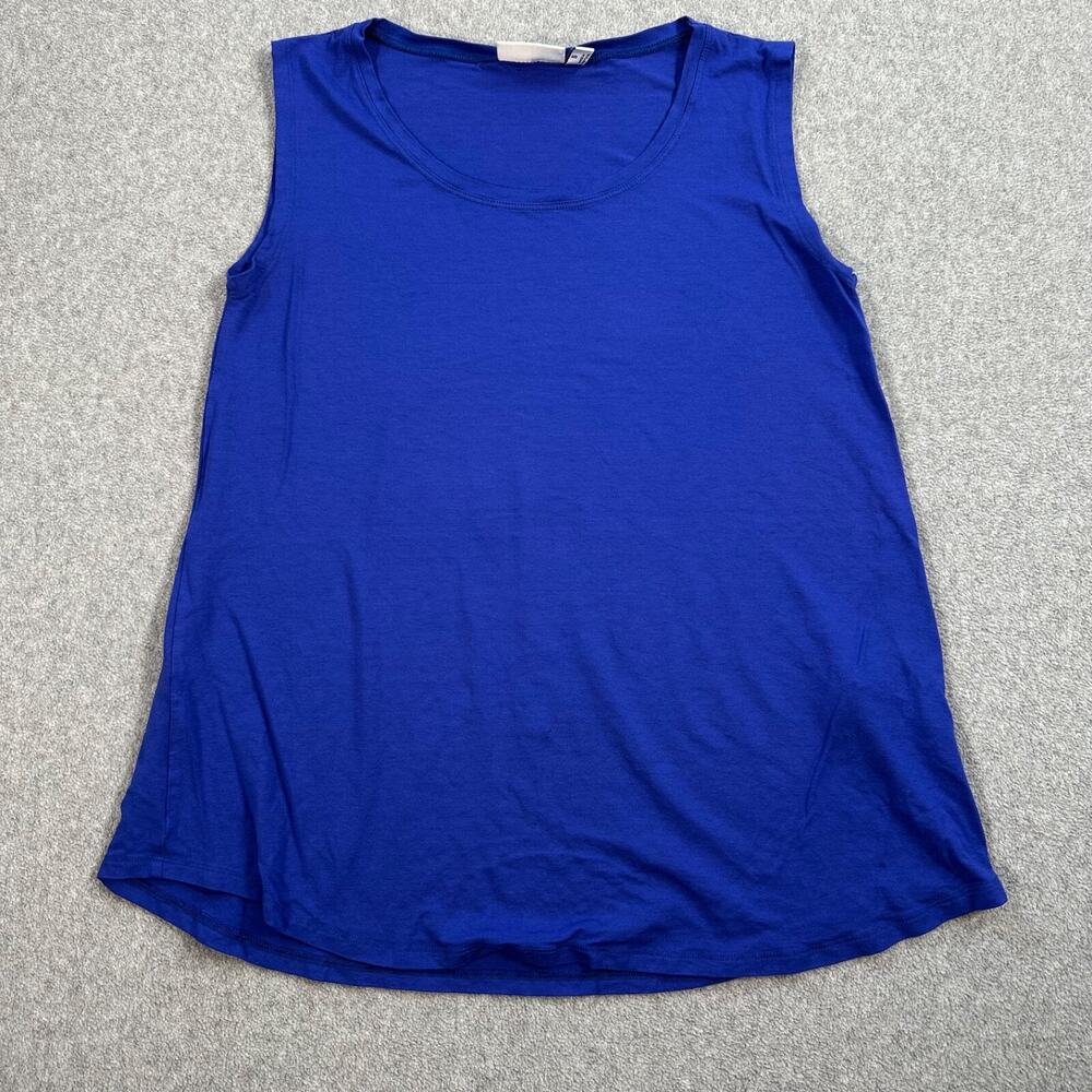 Masai Scoop Neck Sleeveless Tank Top Blue Women's Small Lightweight